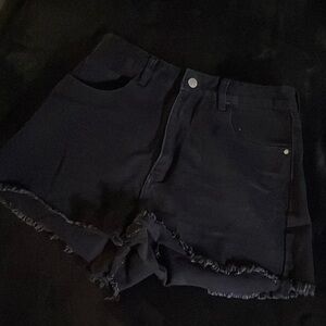 SHEIN cut off denim shorts